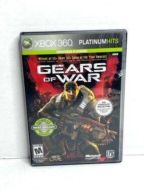 Gears of War (Xbox 360) Platinum Hits - 2-Disc Complete Collection - CIB
